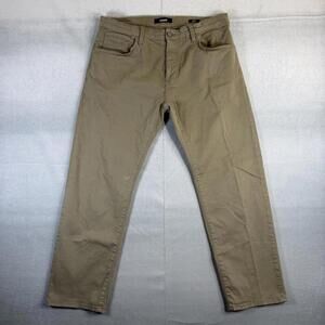 Mavi Zach Pants Mens 36x30 Olive Green Straight Leg Stretch Zip Fly Casual